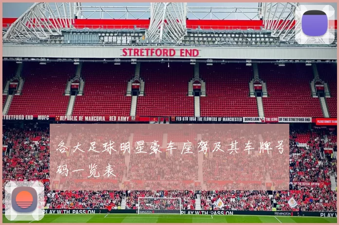 各大足球明星豪车座驾及其车牌号码一览表